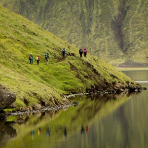 Lakeshore trekking group Trek Doors of Hell Iceland
